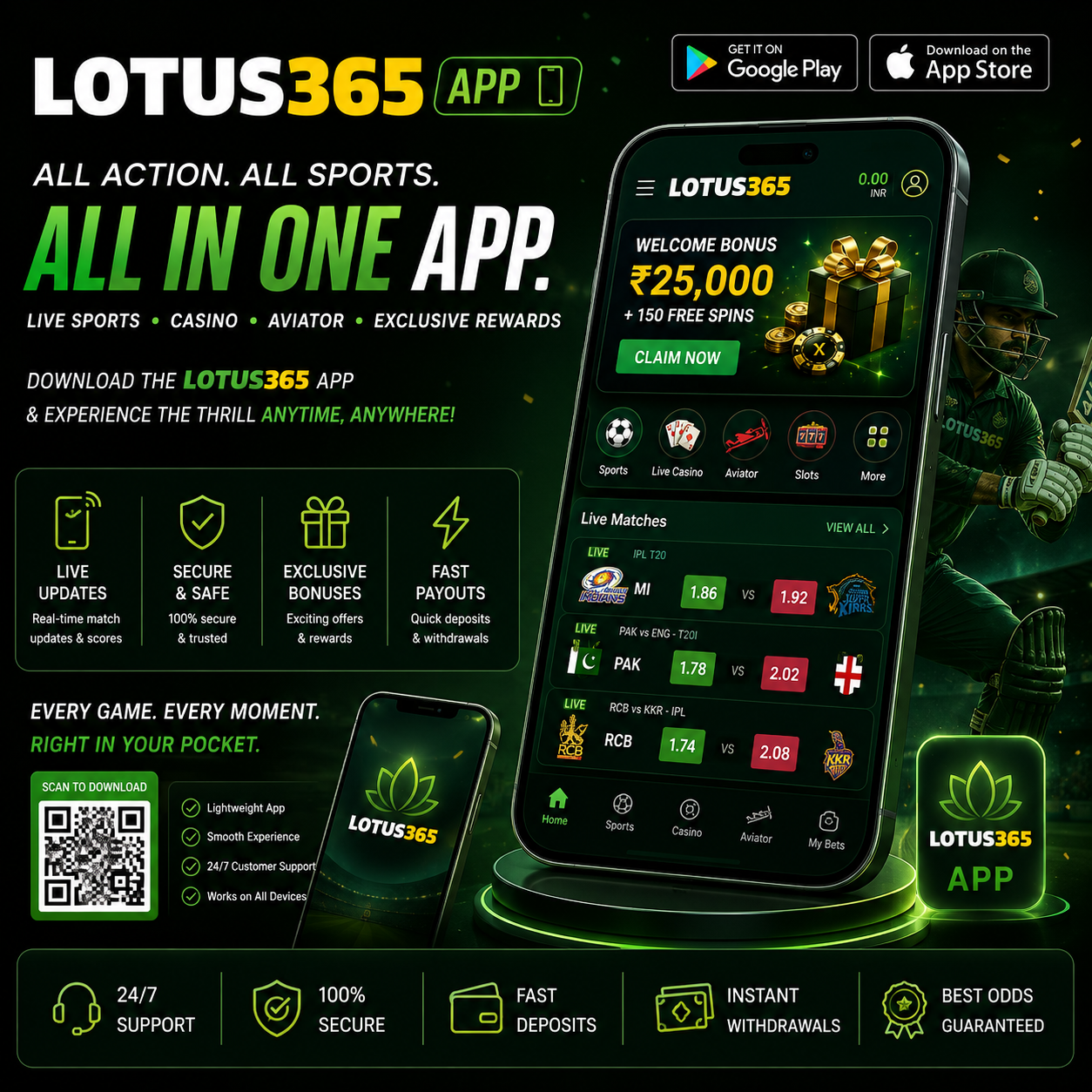 Lotus365 App Visual